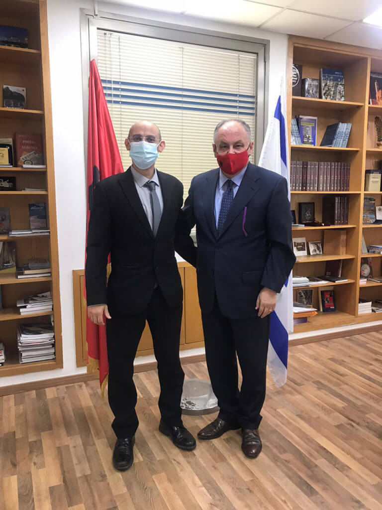 Nimrod Yaron and albanian ambassador