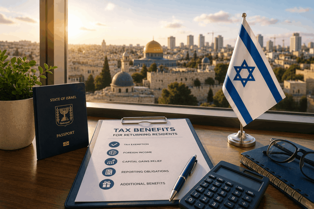 פטור ממס לתושב חוזר ותיק - אילו זכויות והטבות עומדות לרשותכם