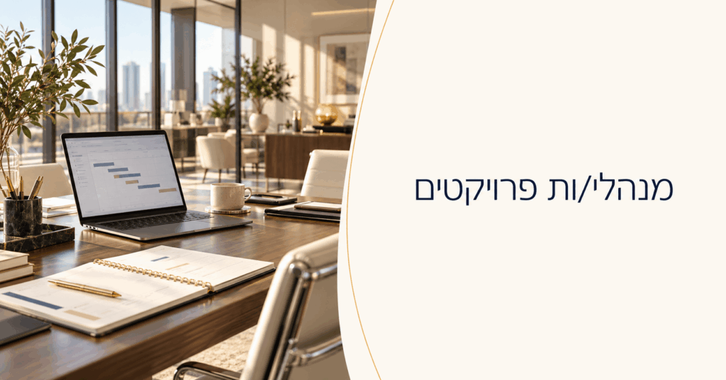 דרושים מנהלי פרויקטים