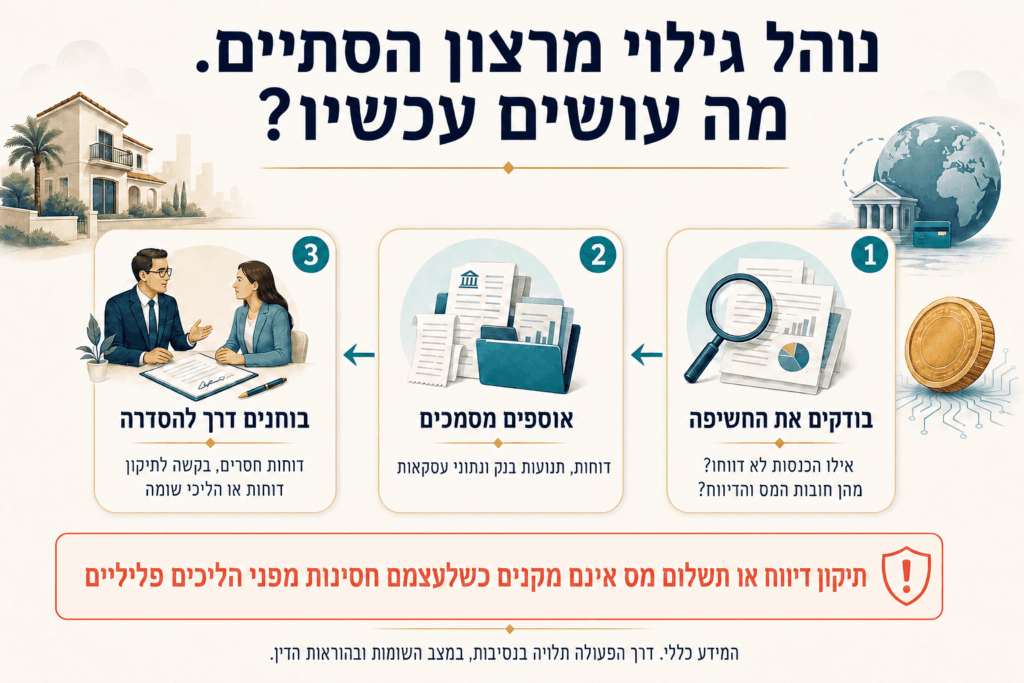 גילוי מרצון בישראל לאחר סיום הנוהל 2026:2027